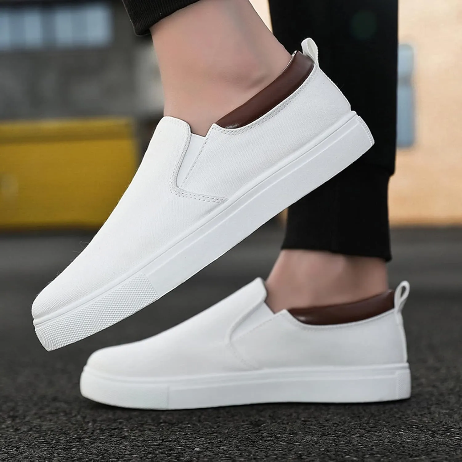 Memory Foam Versatile Shoes for Men Lightweight Breathable Walking Shoe Gym Tennis Elastic Fly Woven Mesh Shoes