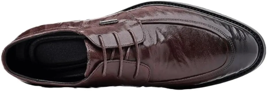 Men's Comfortable Dress Shoes Classic Lace-up Business Casual Leather Shoes Men Office Formal Oxfords