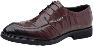 Men's Comfortable Dress Shoes Classic Lace-up Business Casual Leather Shoes Men Office Formal Oxfords