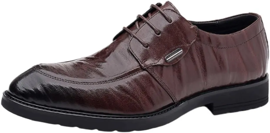 Men's Comfortable Dress Shoes Classic Lace-up Business Casual Leather Shoes Men Office Formal Oxfords