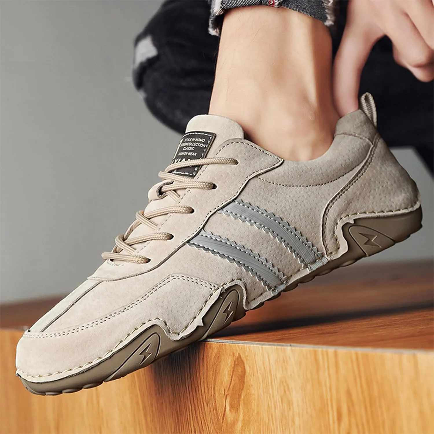 Men's Comfortable Dress Shoes Comfortable Breathable Stretch Canvas Slip on Sneaker Elastic Fly Woven Mesh Shoes