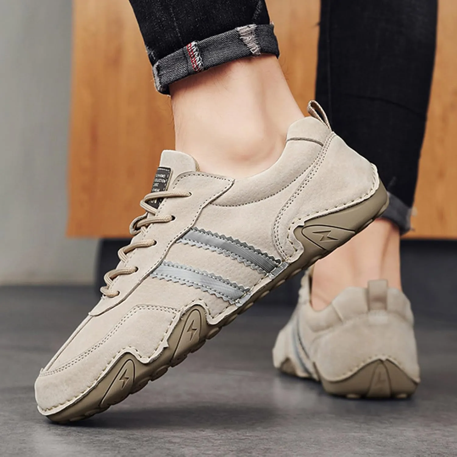 Men's Comfortable Dress Shoes Comfortable Breathable Stretch Canvas Slip on Sneaker Elastic Fly Woven Mesh Shoes