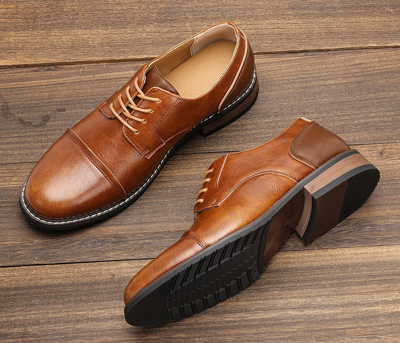 Mens Dress Shoes Formal Leather Men's Oxfords Business Fashion Casual Tuxedo Comfortable Walking Shoes for Men