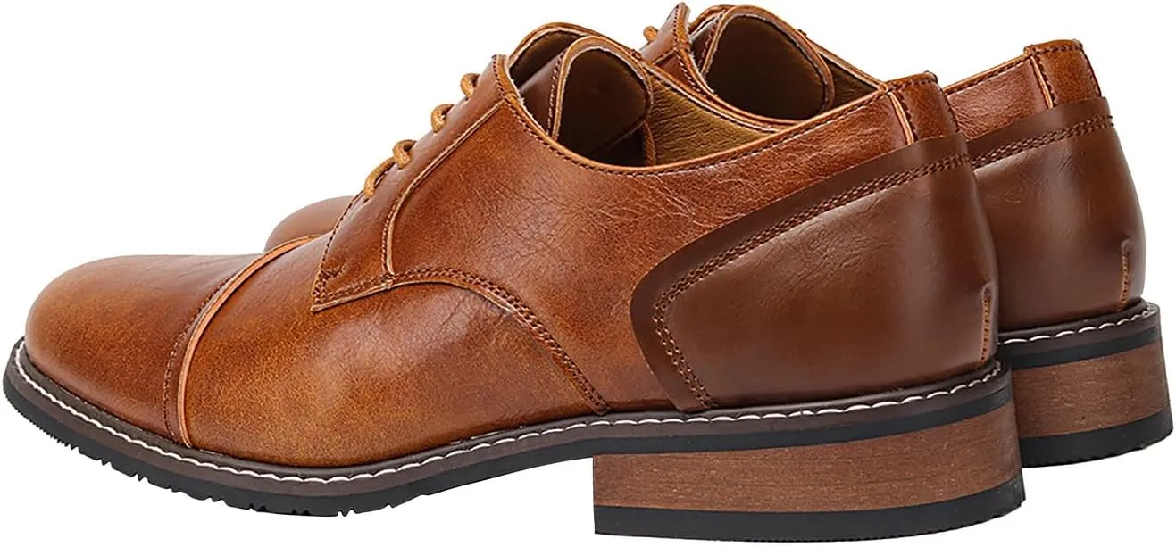 Mens Dress Shoes Formal Leather Men's Oxfords Business Fashion Casual Tuxedo Comfortable Walking Shoes for Men