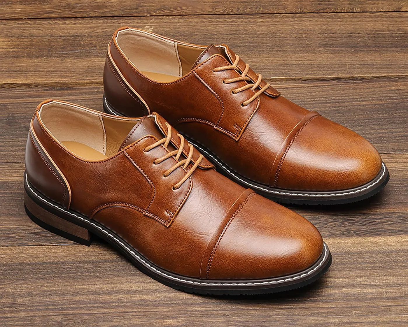 Mens Dress Shoes Formal Leather Men's Oxfords Business Fashion Casual Tuxedo Comfortable Walking Shoes for Men