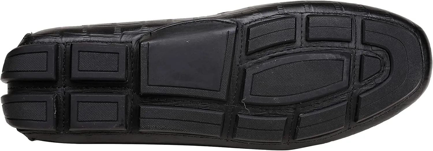 Men's Driving Moccasins Classic Drive Slip On Loafers Leather Casual Shoes for Mens Penny Loafers Driving Dress Shoes