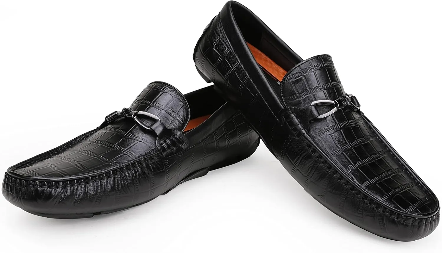 Men's Driving Moccasins Classic Drive Slip On Loafers Leather Casual Shoes for Mens Penny Loafers Driving Dress Shoes
