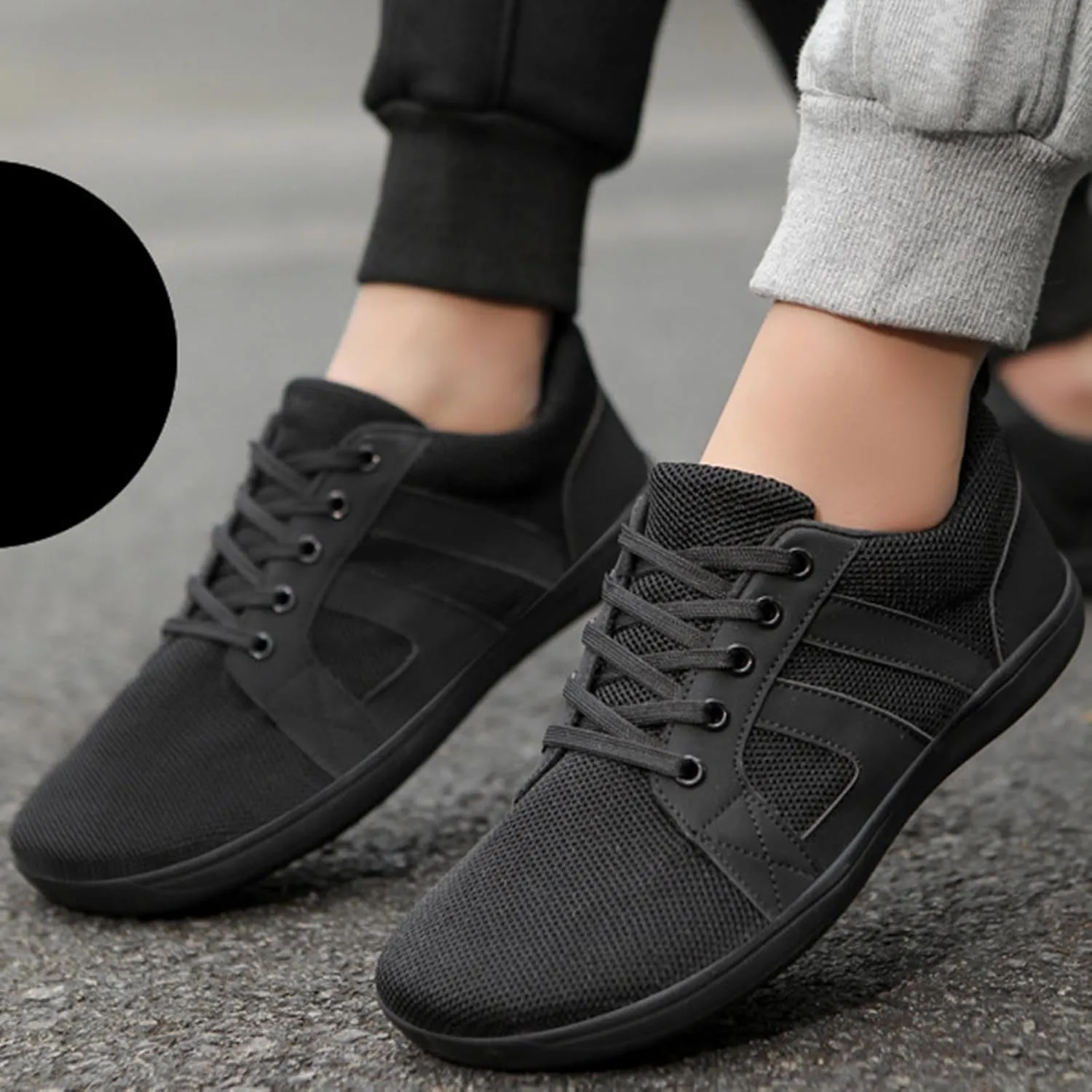 Men's Fashion Versatile Walking Shoes Breathable Elastic Fly Woven Mesh Sneaker Business Casual Versatile Shoes