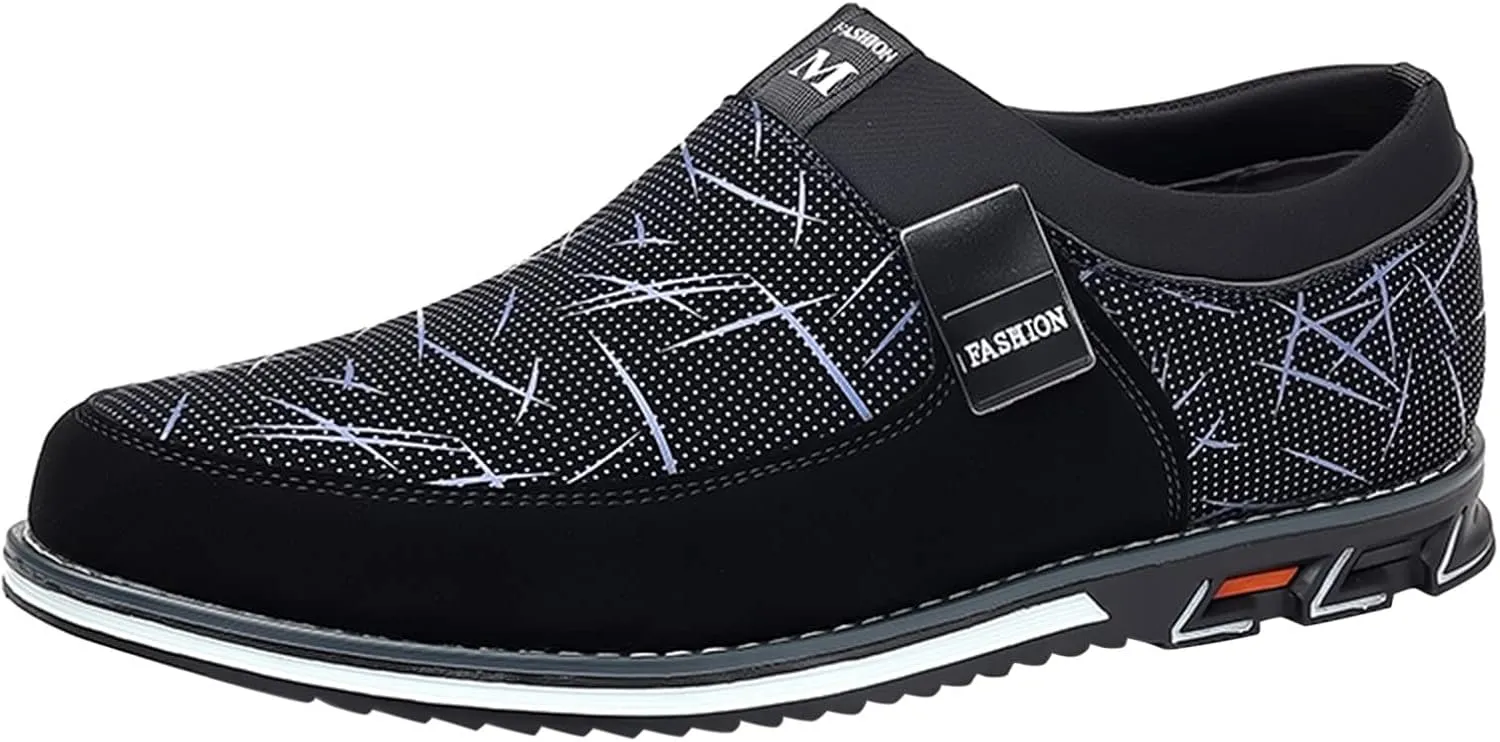 Men's Formal Wide-Fit Cap Toe Oxford Shoes Fashion Style Men's Breathable Black Oxford Shoes for Men Casual