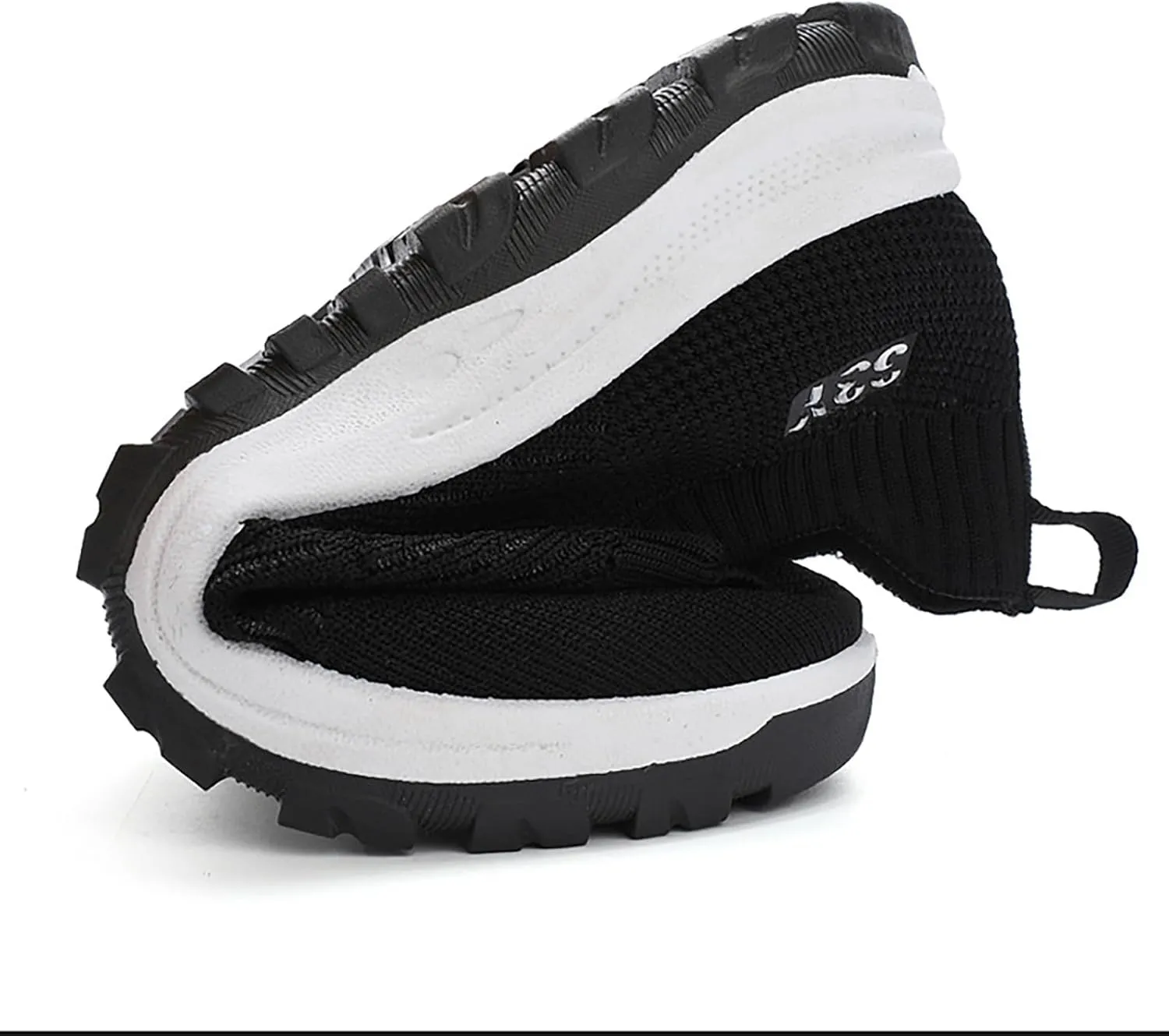 Men's Orthopedic Comfortable Slip-On Shoes Breathable Elastic Fly Woven Mesh Sneaker Lightweight Barefoot Shoes