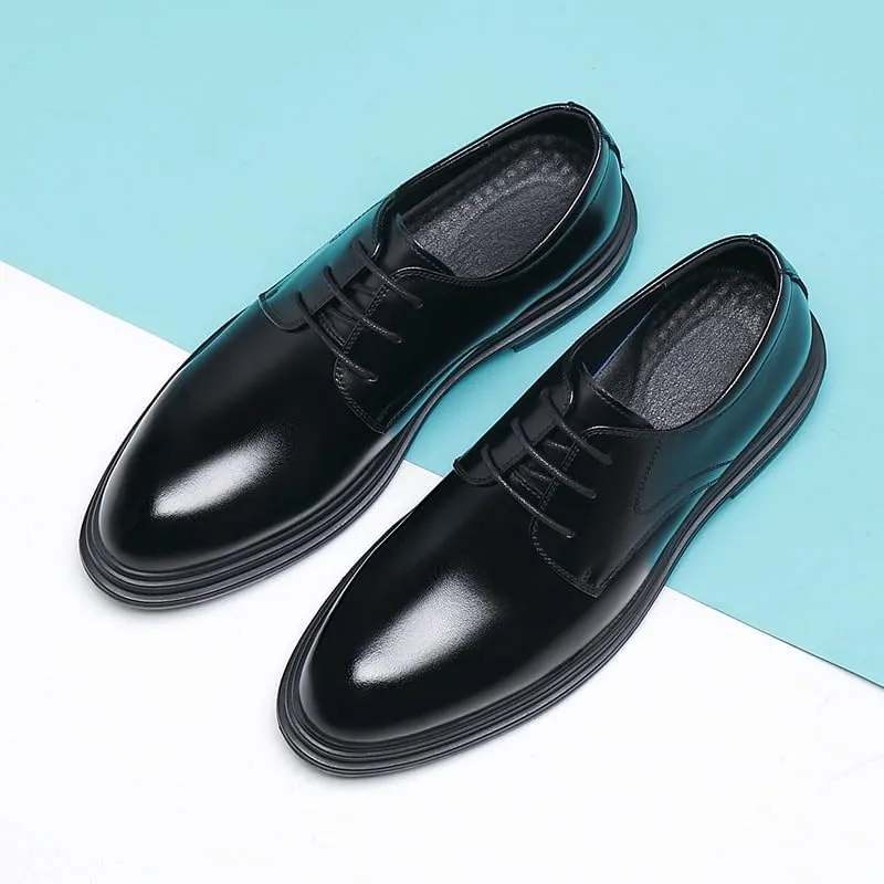 Men's Patent Leather Formal Business Oxford Dress Shoes Business Casual Derby Shoe Prom Wedding Business Office Dress Shoes