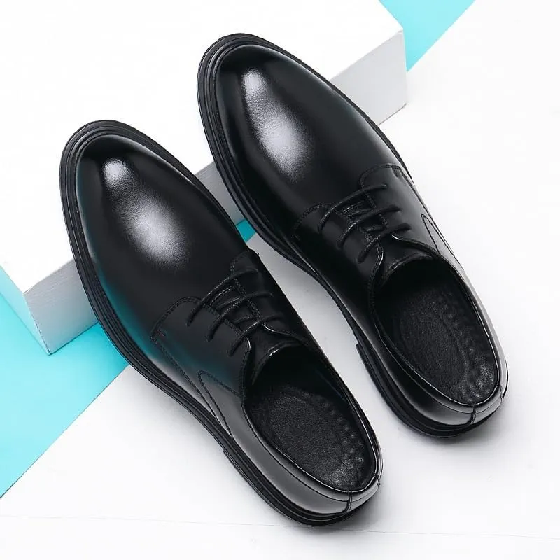 Men's Patent Leather Formal Business Oxford Dress Shoes Business Casual Derby Shoe Prom Wedding Business Office Dress Shoes