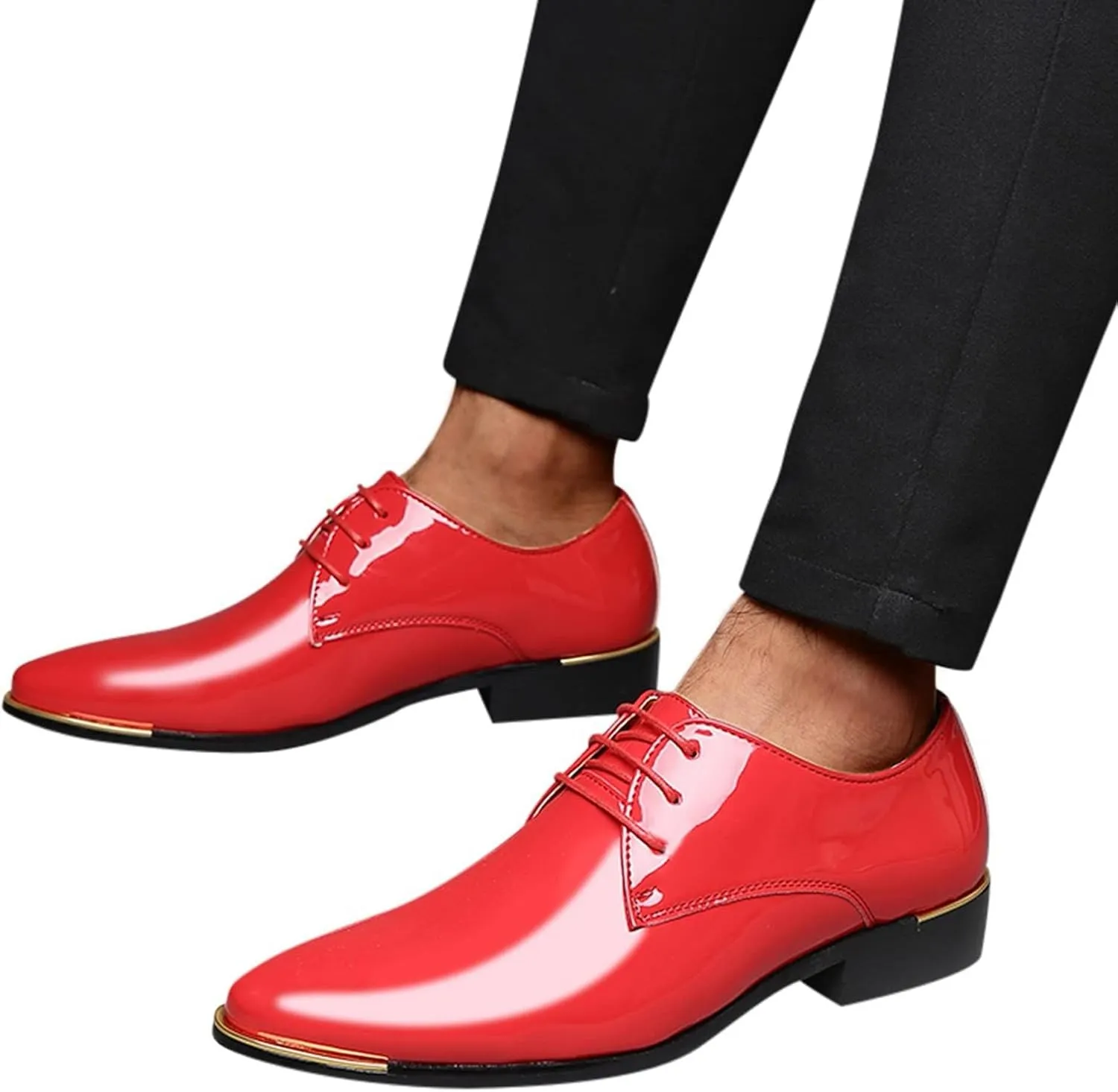 Mens Shoes Business Casual Comfortable Classical Pointed Leather Mens Business Casual Shoes and Style Men's leather shoes Men Leather Cap Toe Oxford Business Formal Dress