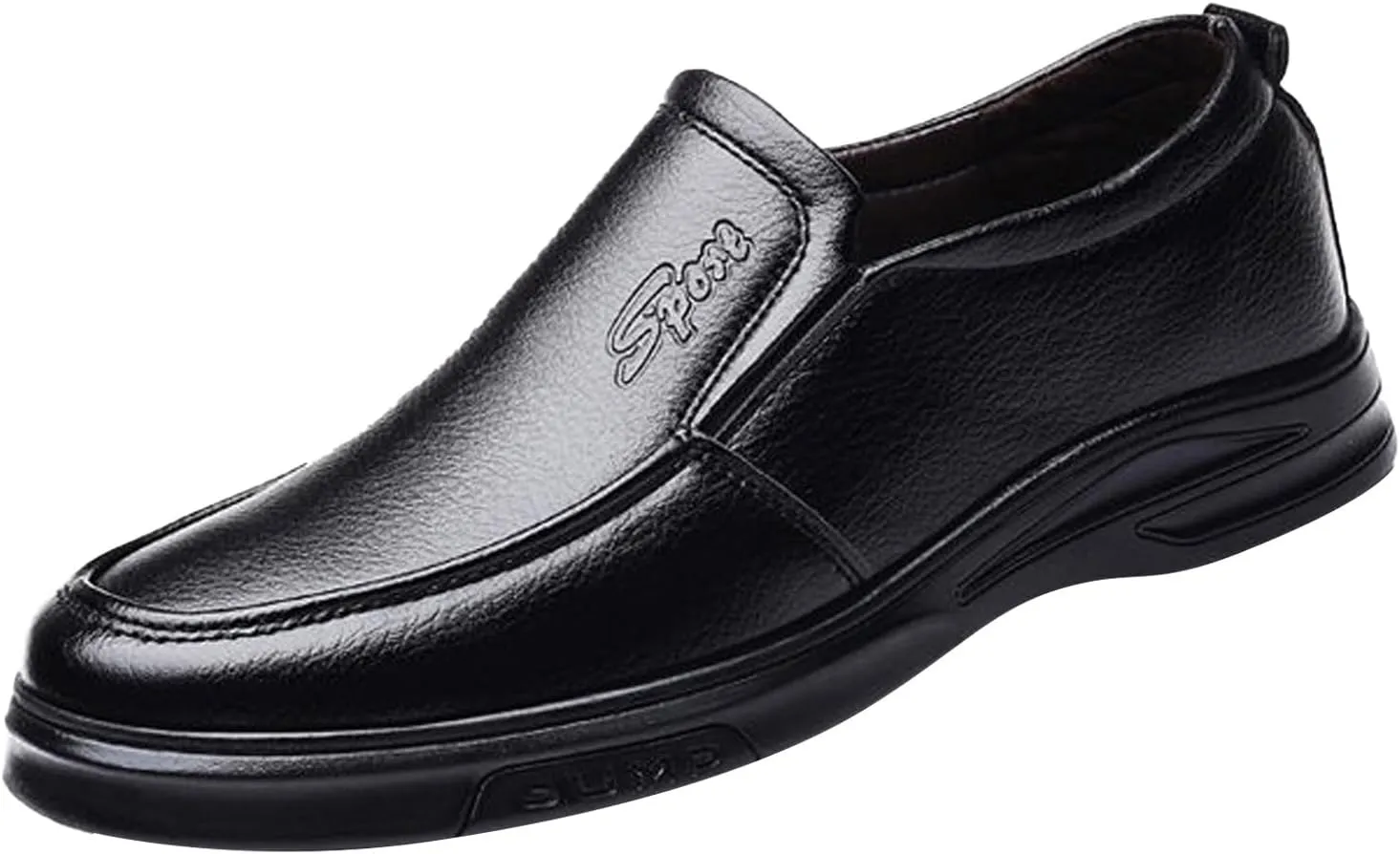 Mens Shoes Business Casual Fashion Men's Breathable Comfortable Business Slip On Work Men's Dress Shoes Black Size 11