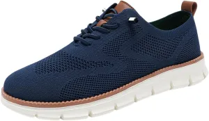 Mens Shoes Casual Sneakers,Mesh Dress Shoes for Men,Mens Wearbreeze Shoes,Breeze Shoes for Men,Loafers Slip On Shoes,Comfortable Lightweight Fashion Walking Business Lace-Up Oxford Shoes for Men