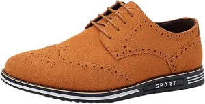 Mens Shoes Size 12 Business Casual Fashion Men's Breathable Comfortable Business Lace Up Work Leisure Solid Color Suede Shoes Men's Dress Shoes Leather Formal Business Oxford