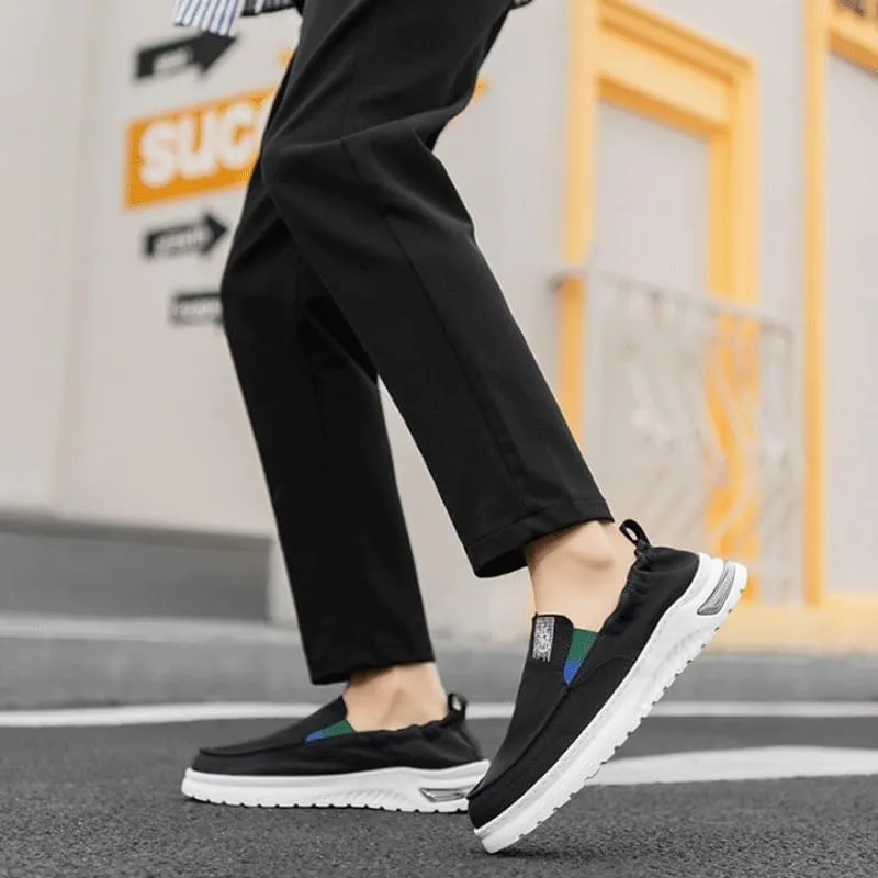 Men's Slip-On Canvas Loafers for Relaxed Style - Lightweight Construction, Versatile for Weekend Outings or Errands