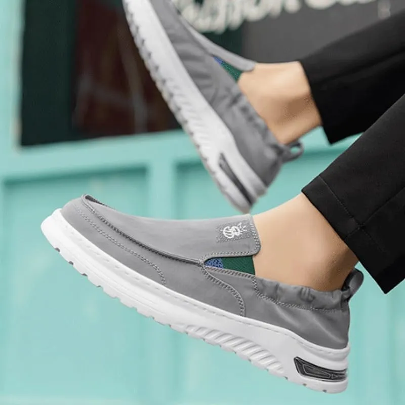 Men's Slip-On Canvas Loafers for Relaxed Style - Lightweight Construction, Versatile for Weekend Outings or Errands