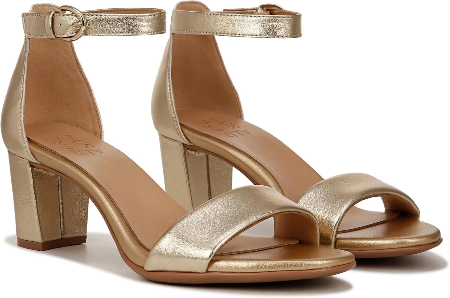 Naturalizer Womens Vera Ankle Strap Block Heel Dress Sandal