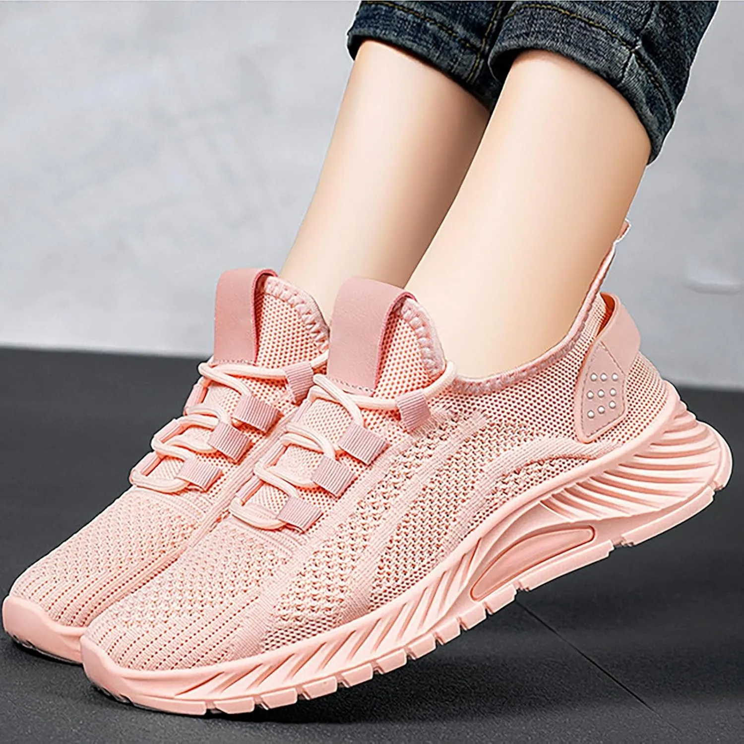 Non Slip Work Shoes Women Walking Sneakers for Women Loafers for Women Casual Round Head Christmas Tennis Shoes for Men Wide Toe Box Trendy Casual