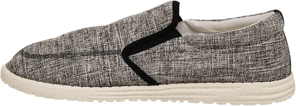 NORTY Men's Grey Low Ankle Chukka Loafers - Casual Shoes for Men - Elastic Lace-Up Loafers