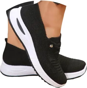 Orthopedic Shoes for Women, Women's Comfortable Walking Shoe Slip On Arch Support Non-Slip Sneakers Mesh Tennis Shoes