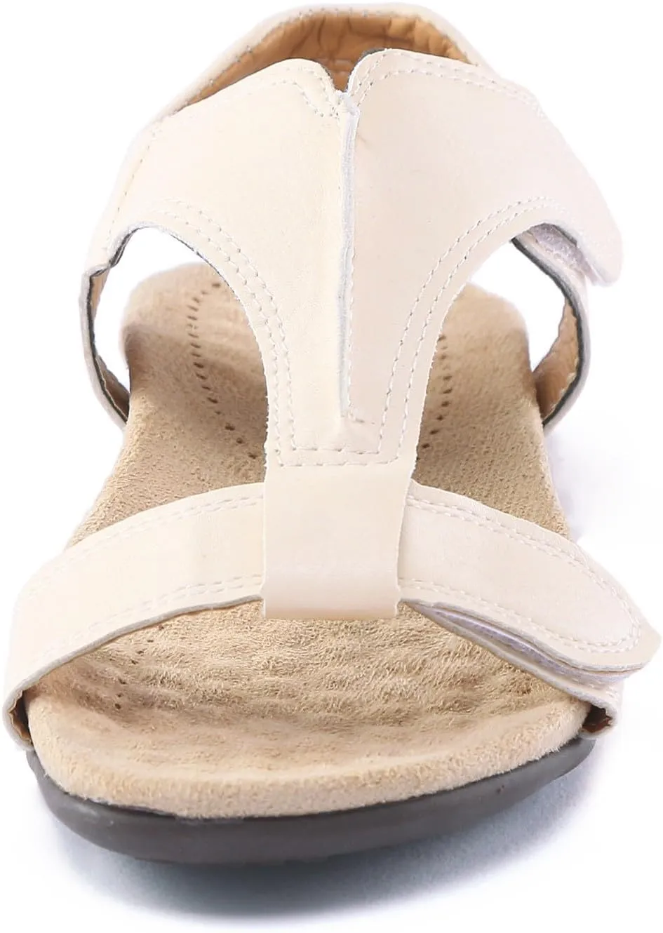 Orthotic Sandals for Women Wedge Sandals Leather Women's Sandal Comfort, Arch Support, Adjustable Strap Fit Walking Comfort