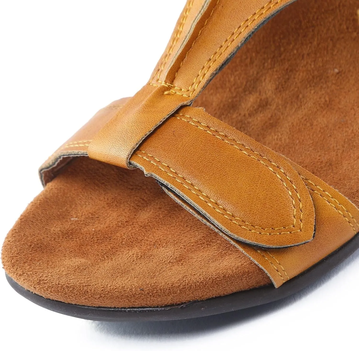Orthotic Sandals for Women Wedge Sandals Leather Women's Sandal Comfort, Arch Support, Adjustable Strap Fit Walking Comfort