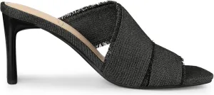 Perphy Denim Sandals Chunky Heels Slides Mules for Women