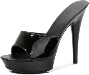 Platform Stilettos Sandals Sexy High Heels for Women Open Toe Shoes Heels