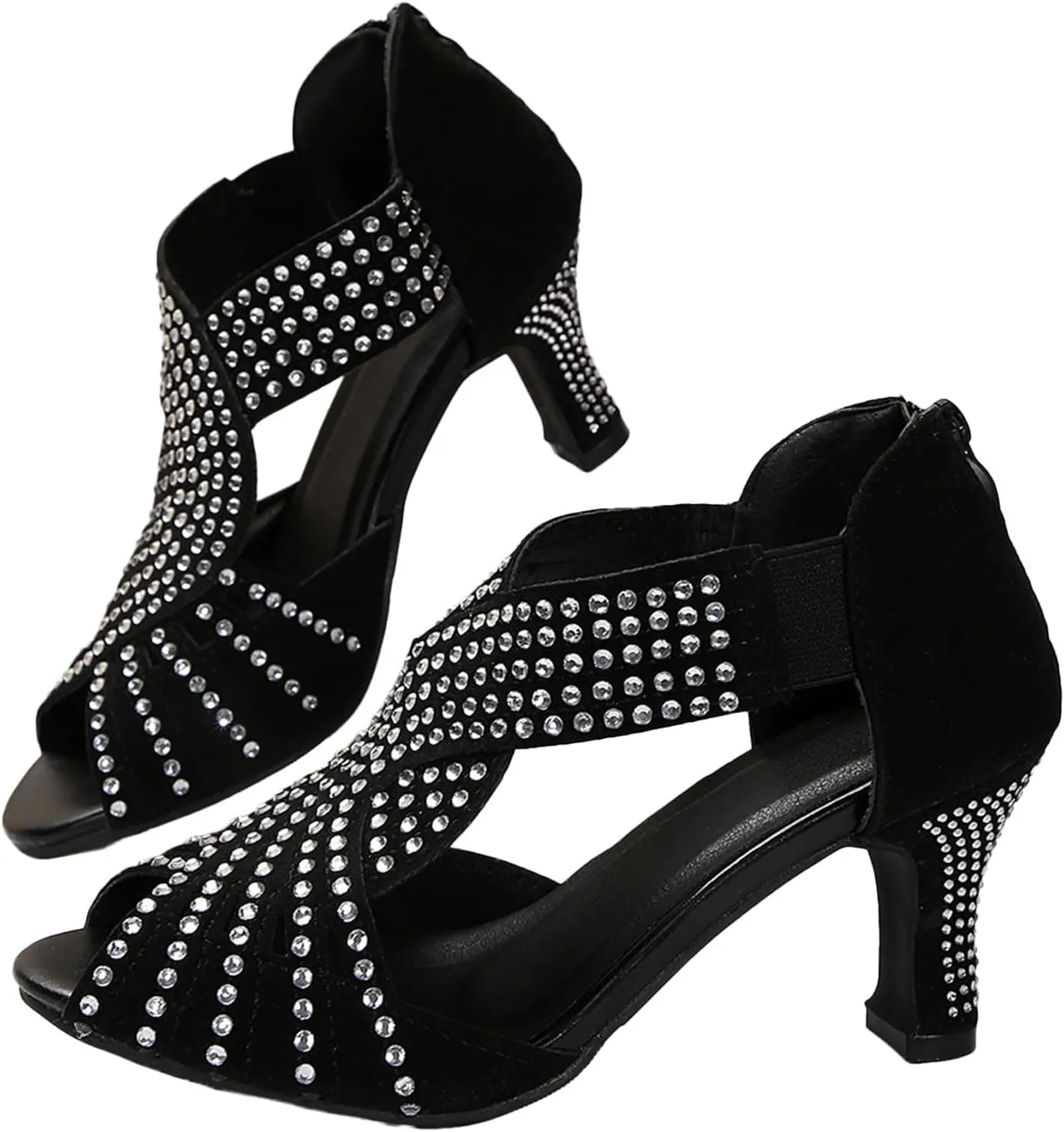Platform Strappy Heel Sandal Open Toe Sandals Chunky High Heel Large Size Sandals
