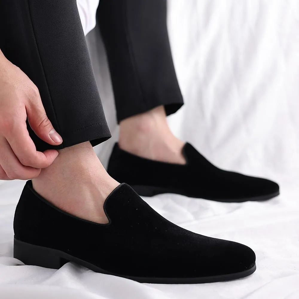 Premium Nubuck Suede Men's Driving Loafers with Hand-Stitched Detailing, Natural Crepe Rubber Sole for Upscale Weekend Style