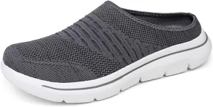 Slip On Mules Breathable Mesh Slip On Clogs Wide Width Lightweight Sneakers Comfort Walking Mules Shoes for Women Men with Indoor Outdoor Anti-Skid Sole