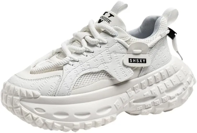 Spring Leisure Fashion Casual Shoes Thick Sole Tire Pattern, Street Trend