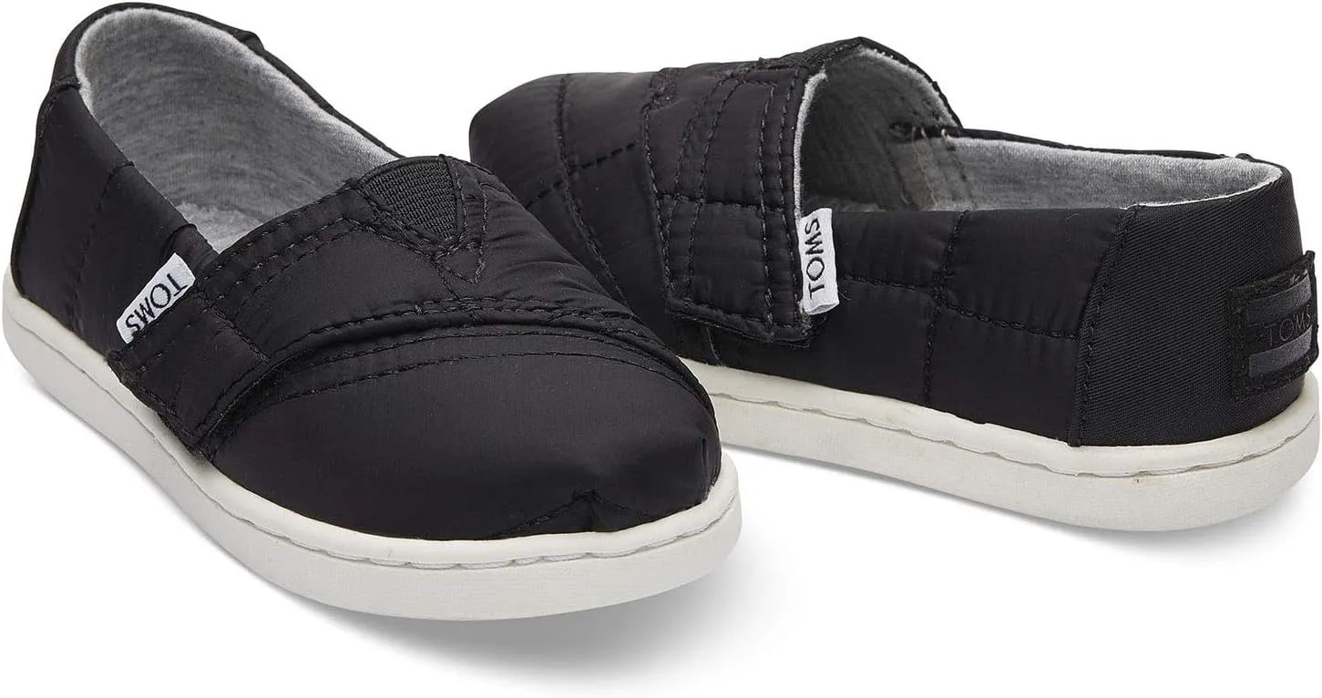 TOMS Toddler Boys Alpargata Slip On Casual Shoes - Black
