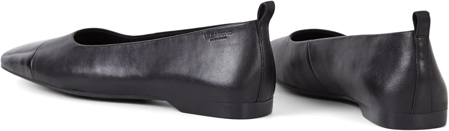Vagabond Women's Delia Leather Toe Cap Flats Ballet
