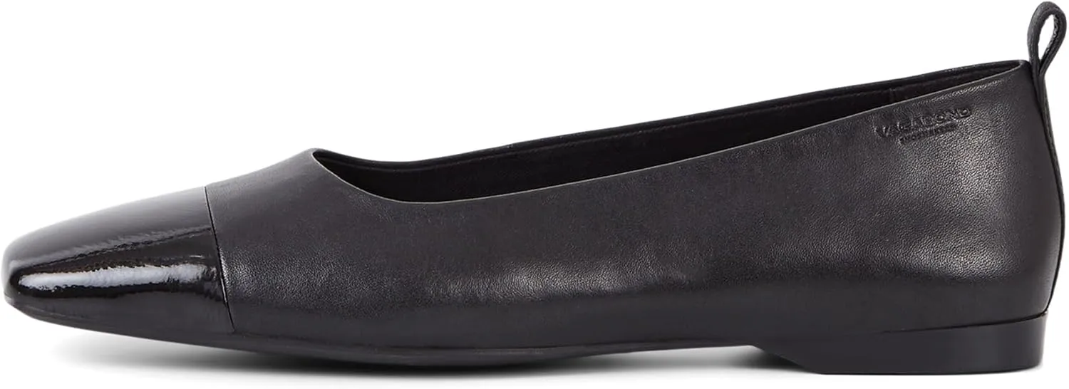 Vagabond Women's Delia Leather Toe Cap Flats Ballet