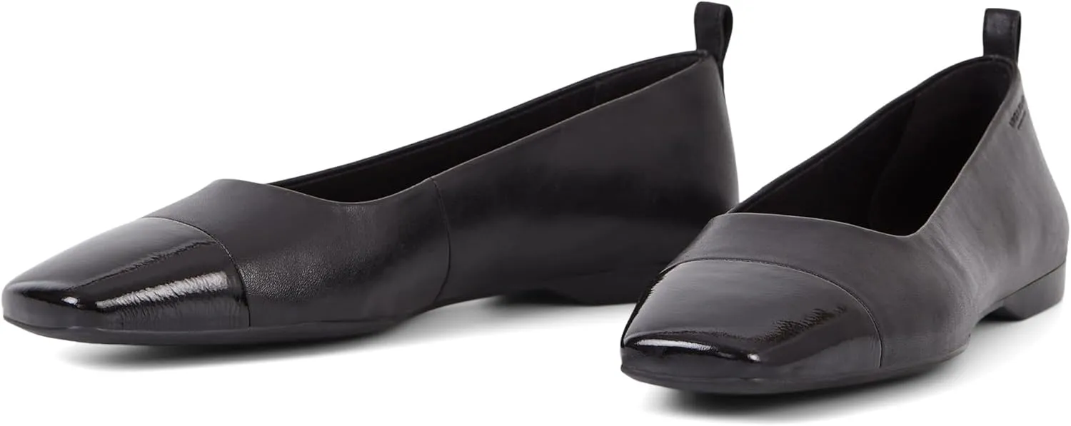 Vagabond Women's Delia Leather Toe Cap Flats Ballet