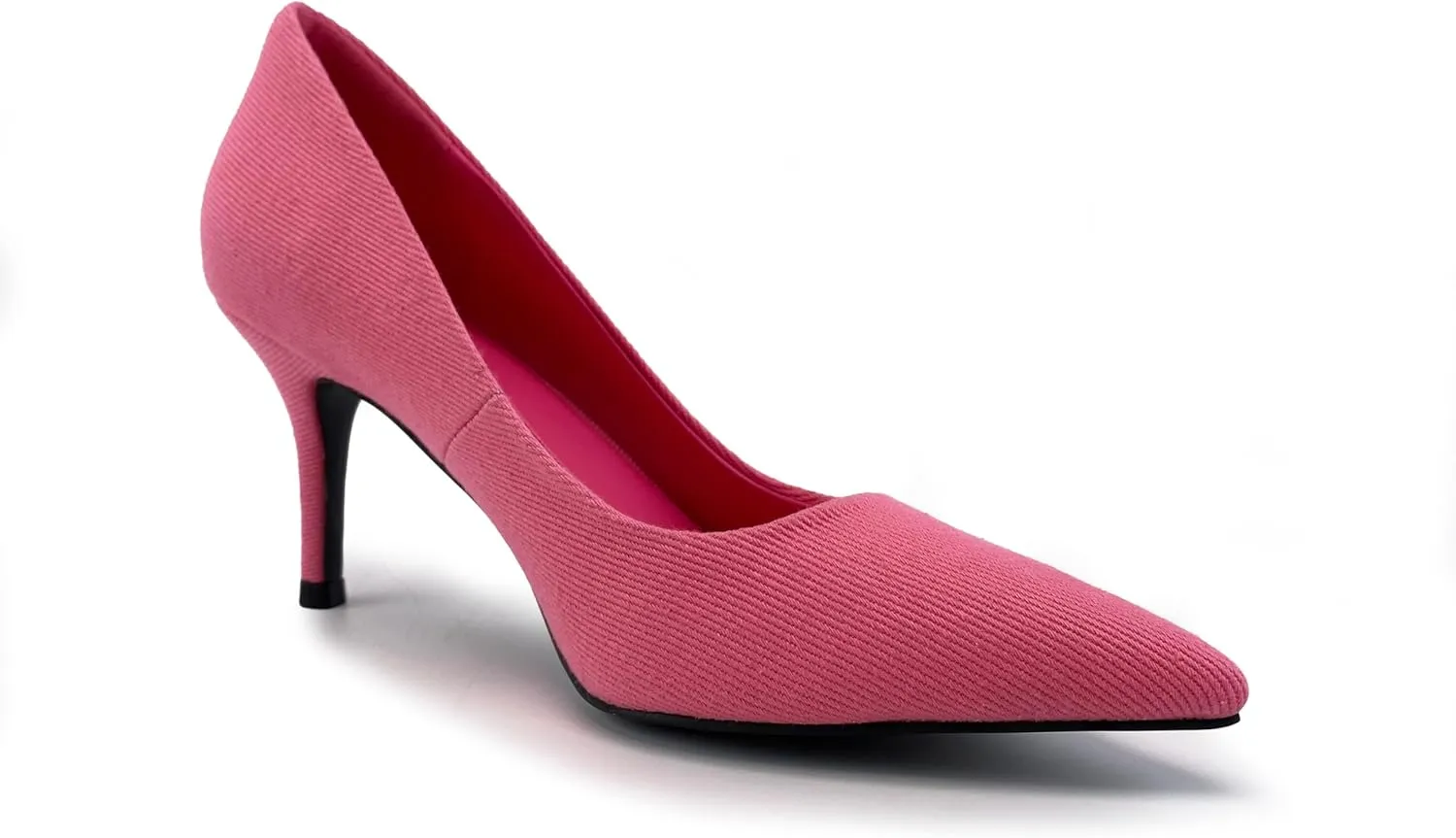 Women's Colorful Denim Walkers Stiletto Heel Dress Pump Shoes