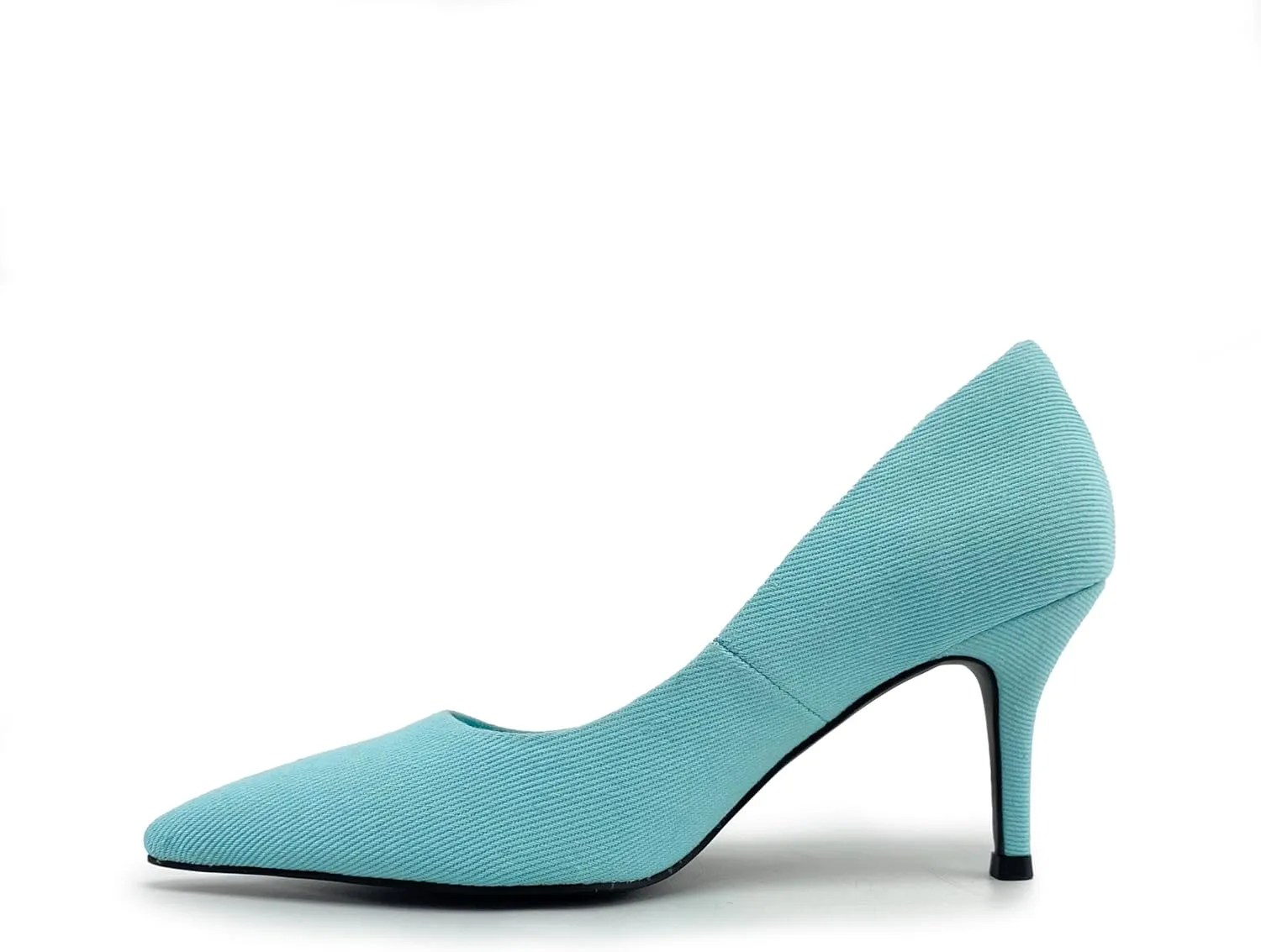 Women's Colorful Denim Walkers Stiletto Heel Dress Pump Shoes