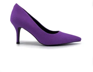 Women's Colorful Denim Walkers Stiletto Heel Dress Pump Shoes