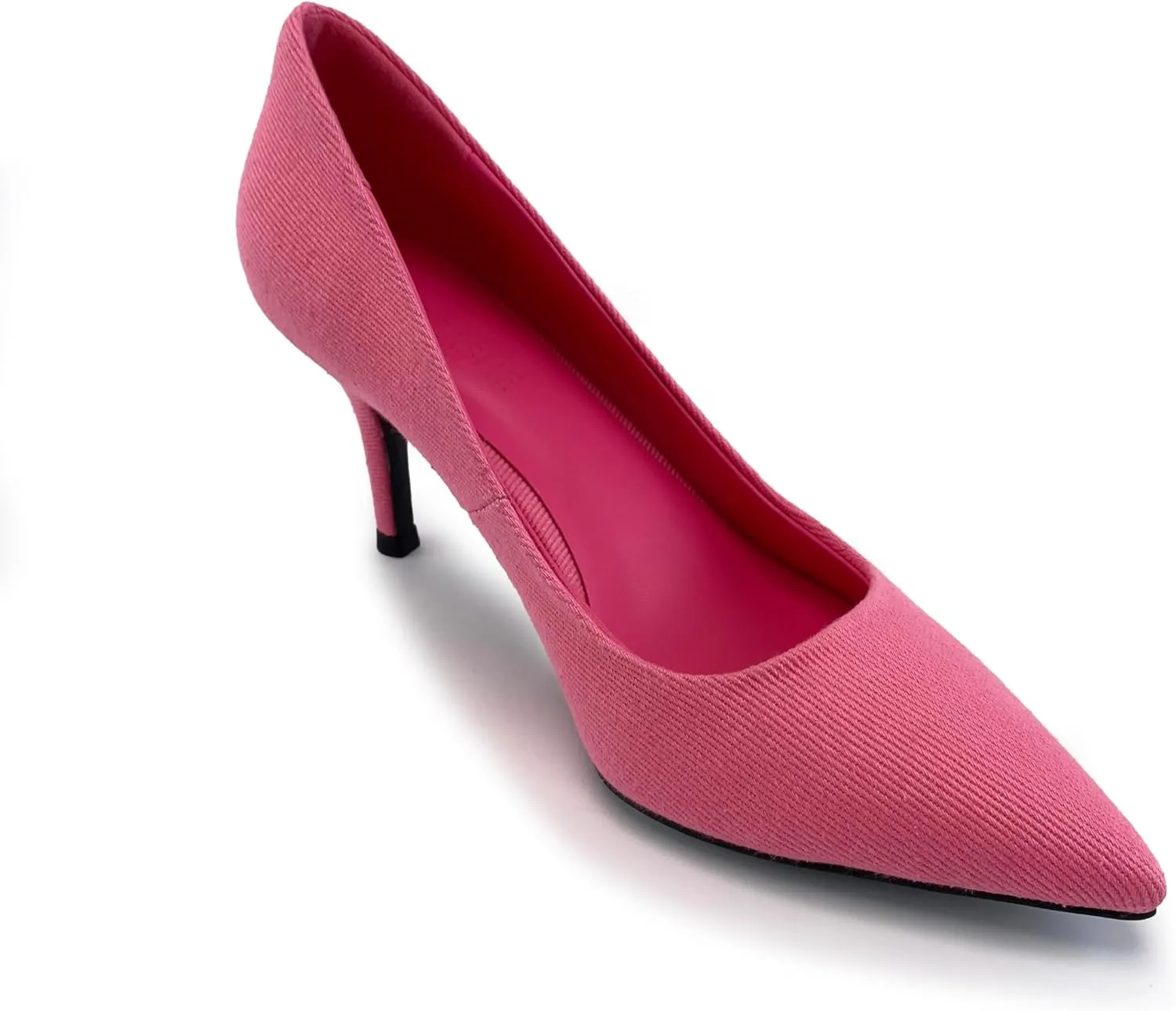 Women's Colorful Denim Walkers Stiletto Heel Dress Pump Shoes