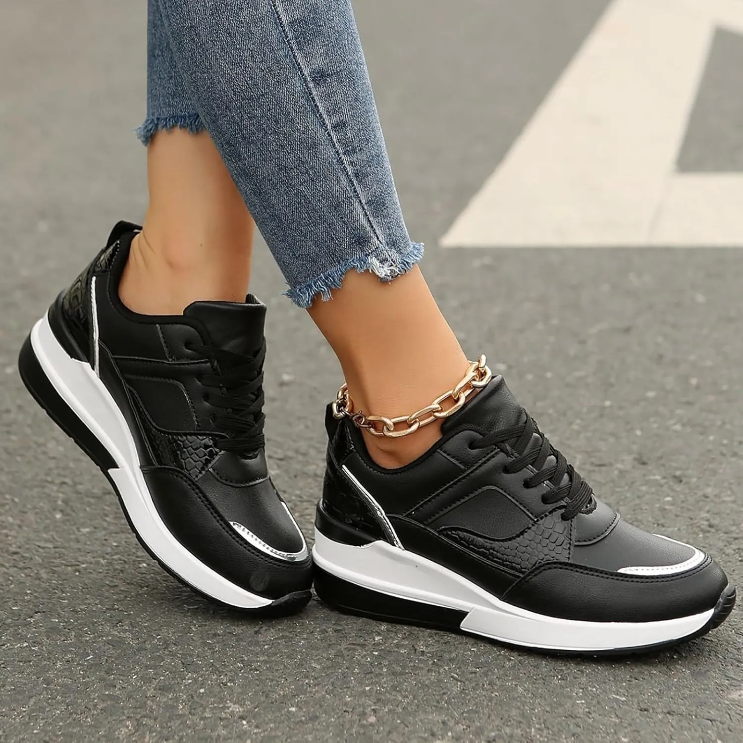 Womens Comfortable Slip On Sneakers Casual Walking Shoes Lightweight Canvas Flats Elastic Non Slip Loafers