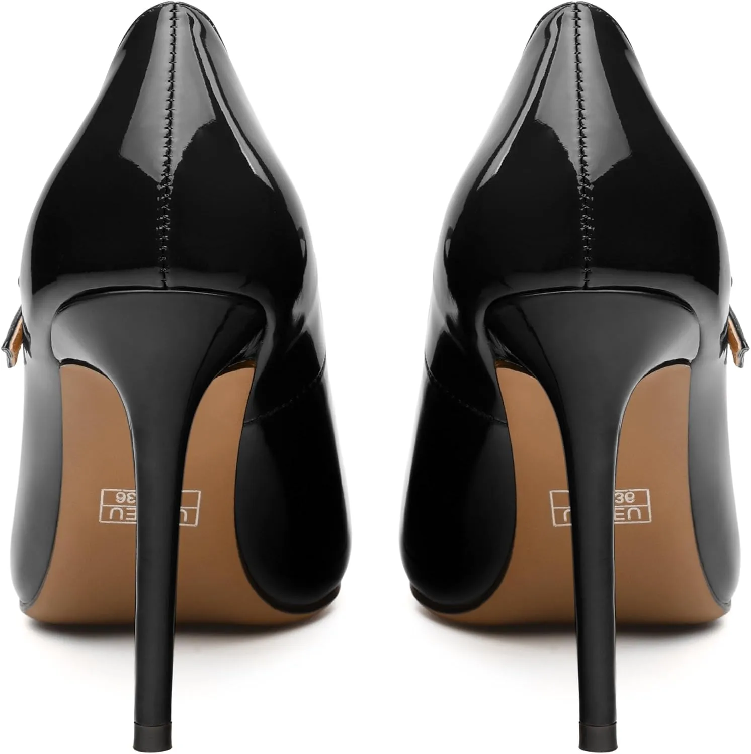 Women's Pumps, Buckle Backstrap High Heels, Pointed Toe Fashion Stiletto Heel Shoes for Wedding Daily Working