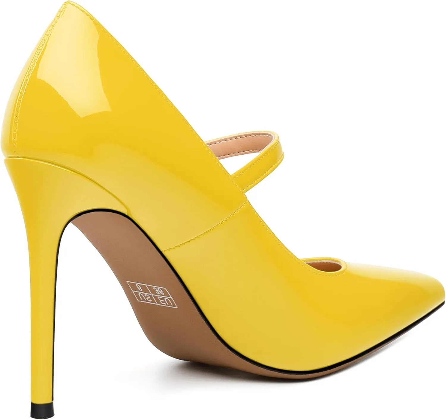 Women's Pumps, Buckle Backstrap High Heels, Pointed Toe Fashion Stiletto Heel Shoes for Wedding Daily Working