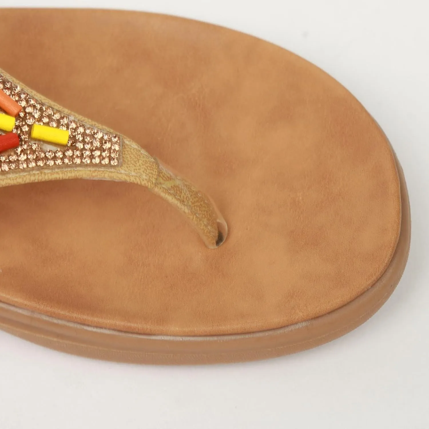Womens Sandals 2025 Bohemian Beaded Dressy Summer Flat Casual Ankle Strap Elastic Slip on Beach Sandal