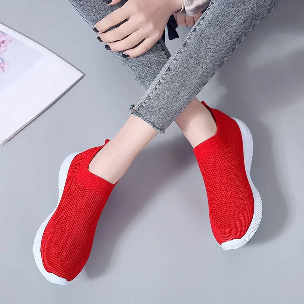 Women's Walking Shoes Arch Support Non Slip Mens Casual Shoes Mesh Breathable Women Casual Shoes Casual Sneakers Platform Tennis Shoe White Loafers