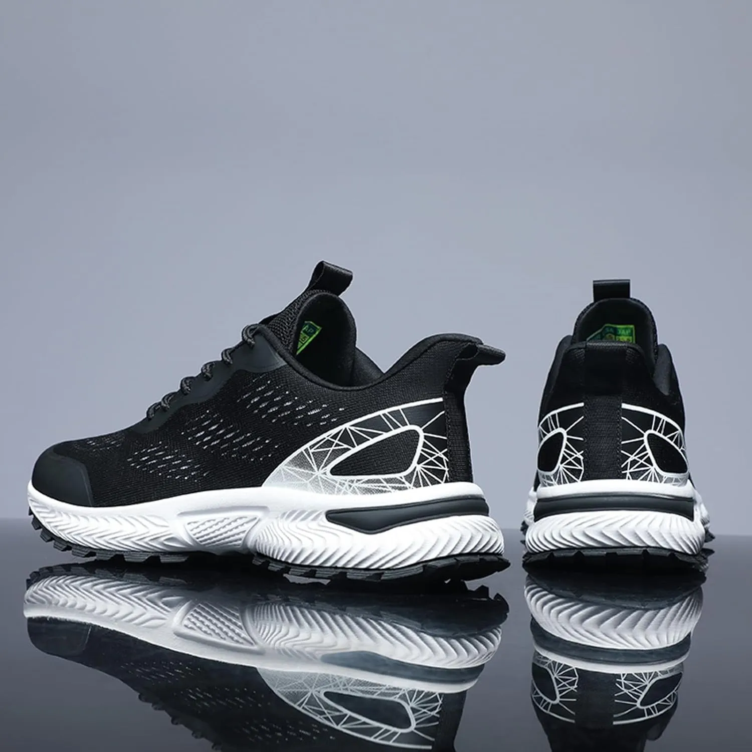 Workout Athletic Sport Shoes for Men Lightweight Sport Gym Jogging Walking Sneaker Elastic Fly Woven Mesh Shoes