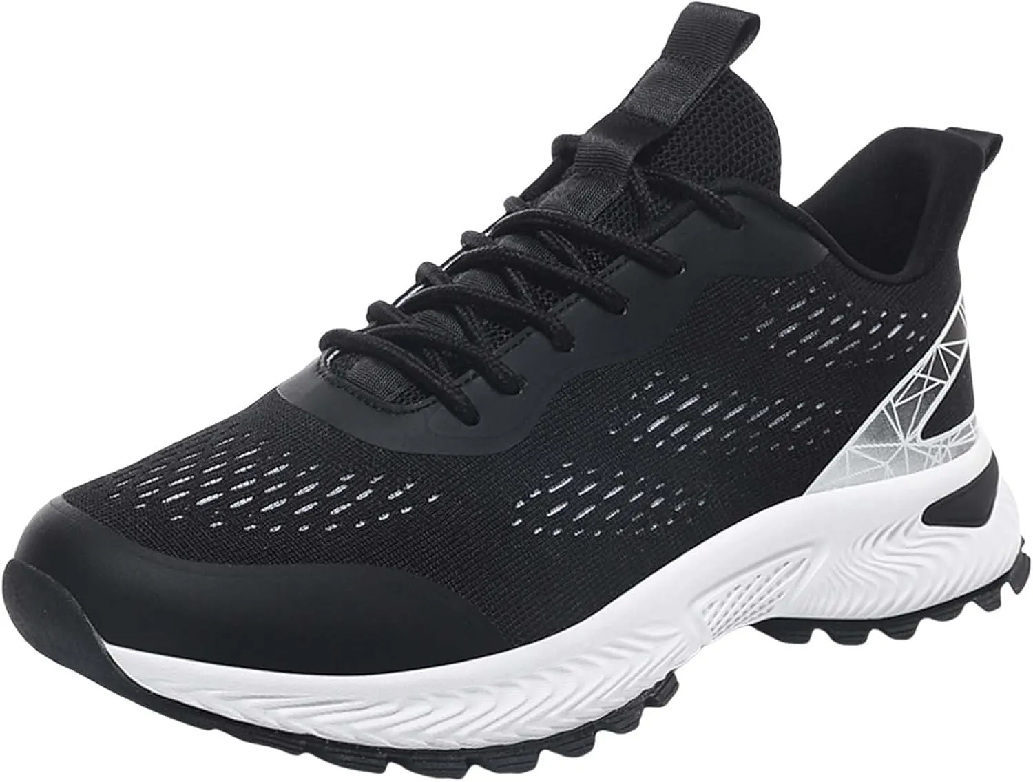 Workout Athletic Sport Shoes for Men Lightweight Sport Gym Jogging Walking Sneaker Elastic Fly Woven Mesh Shoes